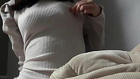 Curvy Japanese Girl Practices Cowgirl To Please Men