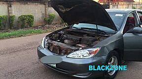 Her car broke down, so a stranger came to help