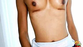 tiny asian shemale takes monster cock anal bareback