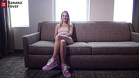 Target Girl Leaves Retail to TRY PORN With BananaFever AMWF