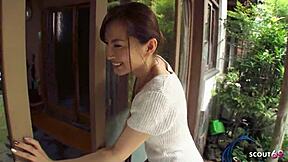 Skinny Asian Mature Wife Seduces Stranger for Cheating Suck in Uncensored JAV POV