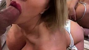 sophie james enjoys a relaxing massage session