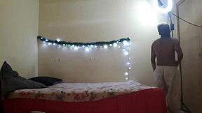 hot ebony girl with big tits and ass squirts in christmas special