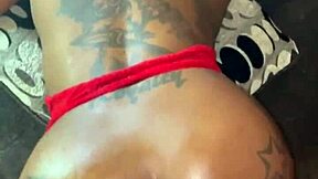 Ebony Pornstar Bent Over, Takes Big Black Cock Deep In Ass For Intense Orgasm