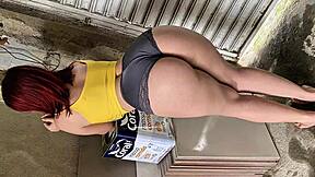 Hired latina employee with beautiful ass, everyone drools over her