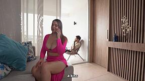 Wife Betrays Husband by Sleeping with Stepson in Secret. This Interracial Colombian Affair Shakes Her Fat Ass.