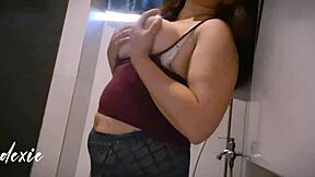 pinay slut shows big tits and wet pussy