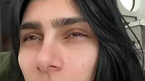 Massive ebony ass of Mia bouncing in wild action