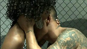 Milf shaved pussy fucked by big black cock in MMA ring