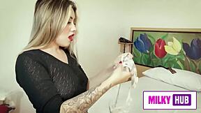 Sexy prostitute fucks with big ass and tits this christmas