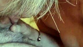 Housewife gives sneaky blowjob at friend's house with natural tits