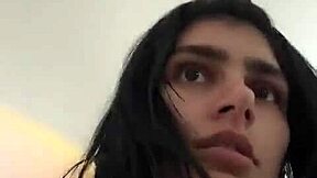 Massive ebony ass of Mia bouncing in wild action