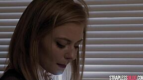 my cock is uncontrollable with these heels and strapon play