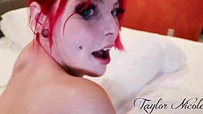 taylor nicole gets a messy close up creampie