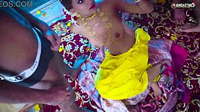 Gangbang Suhagarat - Besi Indian Wife's First With Four Husbands!