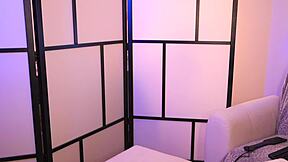 why is that sexy blonde using a vibrator in her pussy in front of everyone?