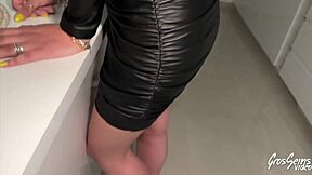 French slut in lingerie gets her holes filled