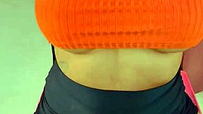 Young girl watching movie then getting pussy fucked and facial