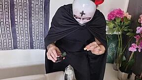 Lisa Wild Experiences First Anal By Perv Demon In Halloween Costume