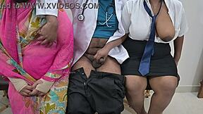 Indian school student gets fucked hard by doctor in front of mother at hospital