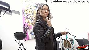 german scout found a dirty small 18+ milf cougar named kristina grace. she took dp anal at a wild casting session.