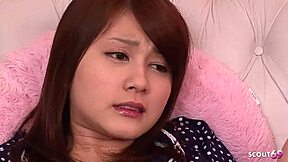 virgin japanese teen 18+ classmate guides first orgasm with vibrator