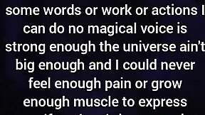 Do you really want someone loved more than you? My loneliness is a kindness.
