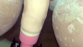 Intense Orgasm Achieved With Sex Cannon On Shaved Pussy