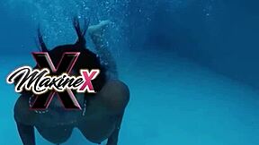 Teasing Maxine X In Baby Doll Plays With Her Huge Sex Toys