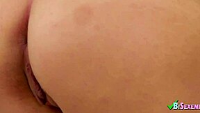 Beautiful blondie masturbates and plays with shaved pussy