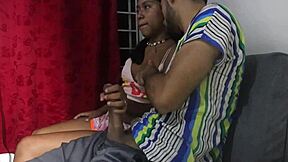 Colombian Stepsister Touches Penis on TV. Ends with Cum in Ass.