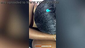 Real amateur ebony babes lick black pussy in homemade lesbian hookup