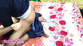 Tight Stepmom Seduces Stepson in Saree for Desi Office Bang