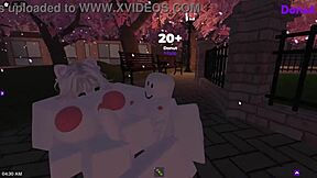 Caught a Wild Moment of Roblox Action with a Girl in the Park.