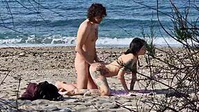 intense beach sex with passionate lovers and female squirting orgasms