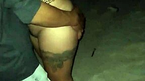 Latina couple fondled and exhibited on public beach?