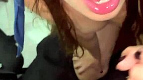 My lover fills my breasts with sperm