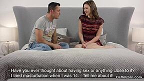 Kissable Kitten Spreads Pink Twat for First-Time Defloration with Nympho Vibe