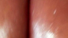 oil massage for ebony wife’s big booty