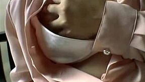 japanese mom works her hairy pussy hard with a buzzing vibrator