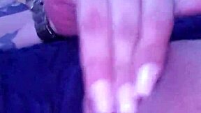 I touch myself while watching porn with big ass cougar.