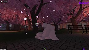 Caught a Wild Moment of Roblox Action with a Girl in the Park.