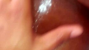 oil massage for ebony wife’s big booty