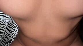 My lover fills my breasts with sperm