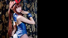 Xuxu cosplay jerk off challenge with sexy asian costumes