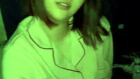 amateur japanese girlfriend in pajamas wants sex before bed