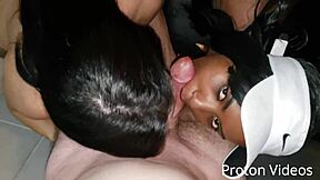 innocent workout turning into a hot bareback menage with brazilian pornstars