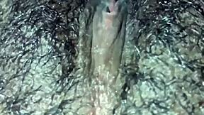 Ebony homemade play with wet beaver and orgasm