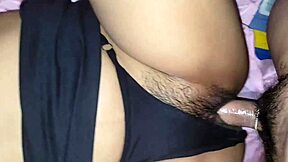 My neighbor doesn't expect me to remove her thong to fuck her and asks me to leave her ass full of milk