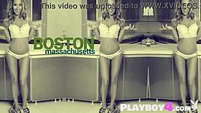 Sweet redhead Tawny Swain does a hot striptease and shows her perfect body.